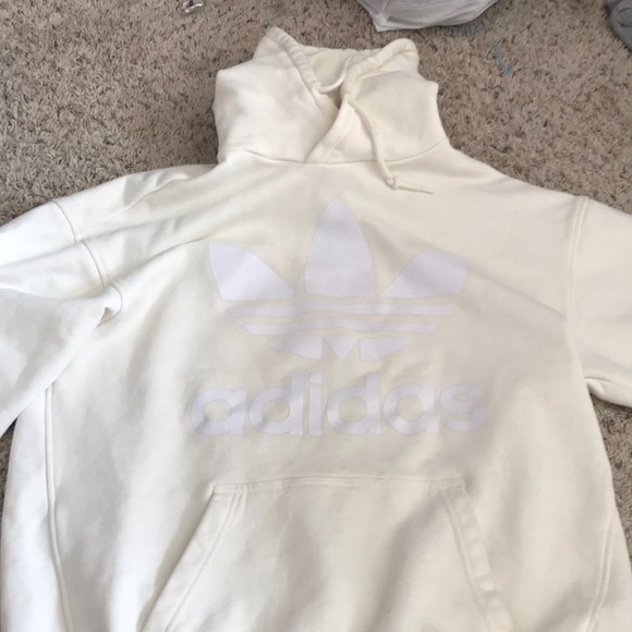 cream adidas hoodie